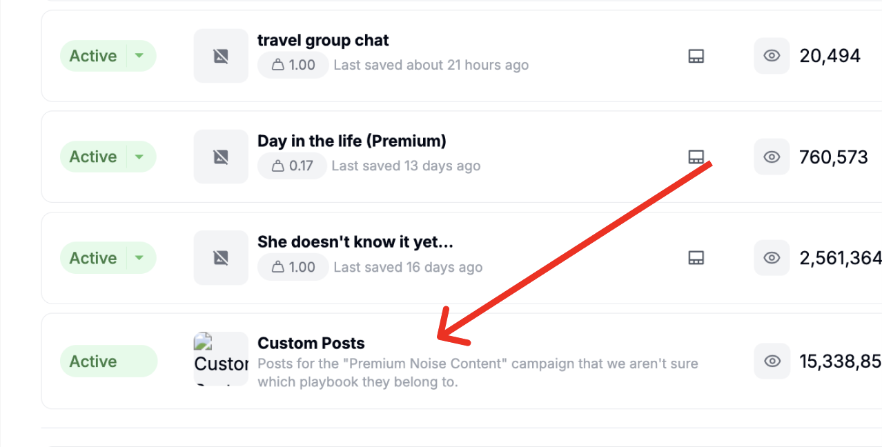 Custom Posts in the dashboard