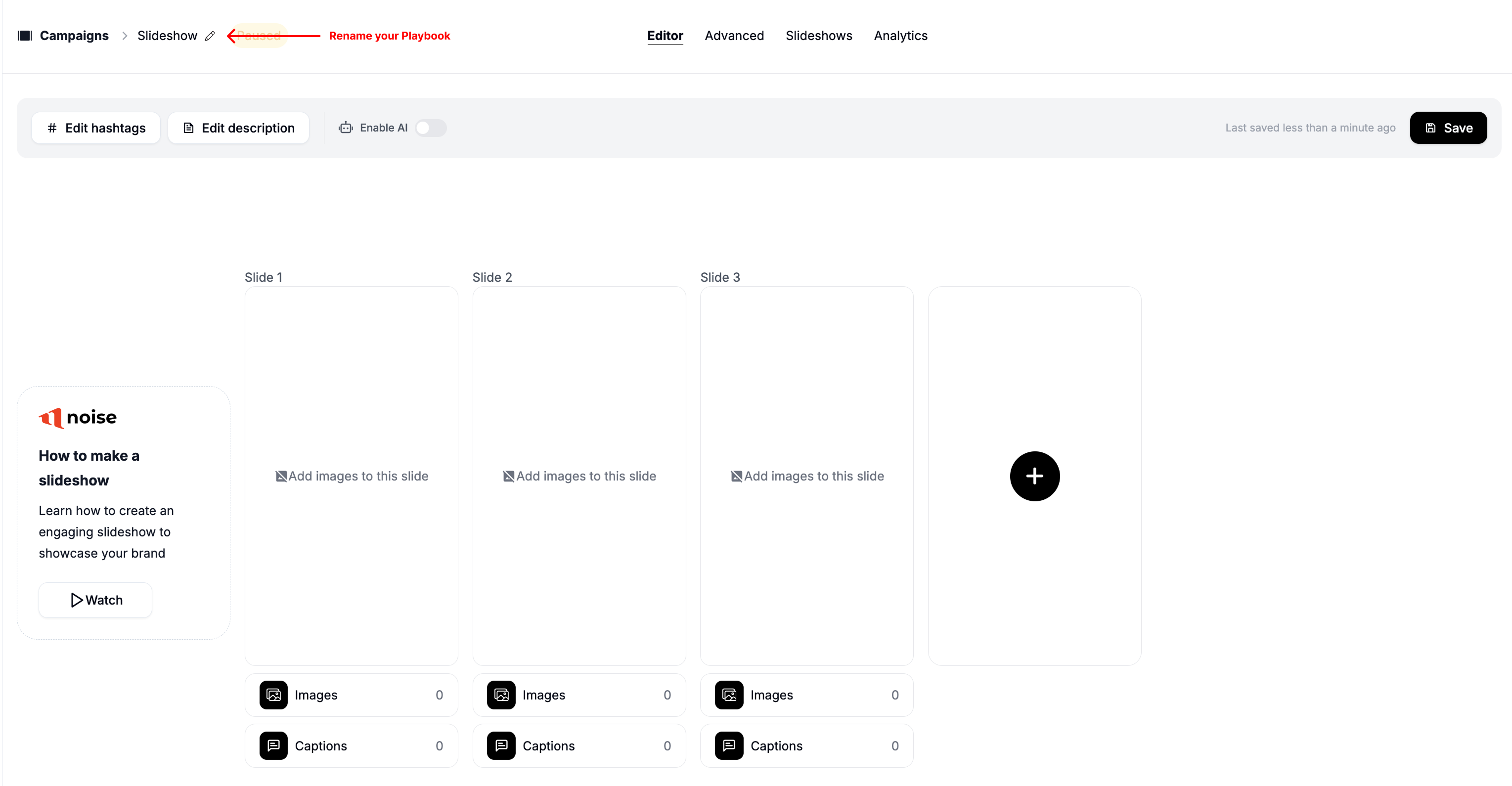 The playbook builder